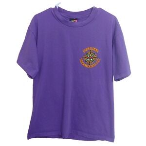 Vintage Pipeline XL Single Stitch Purple Hawaiian T-Shirt Short Sleeve